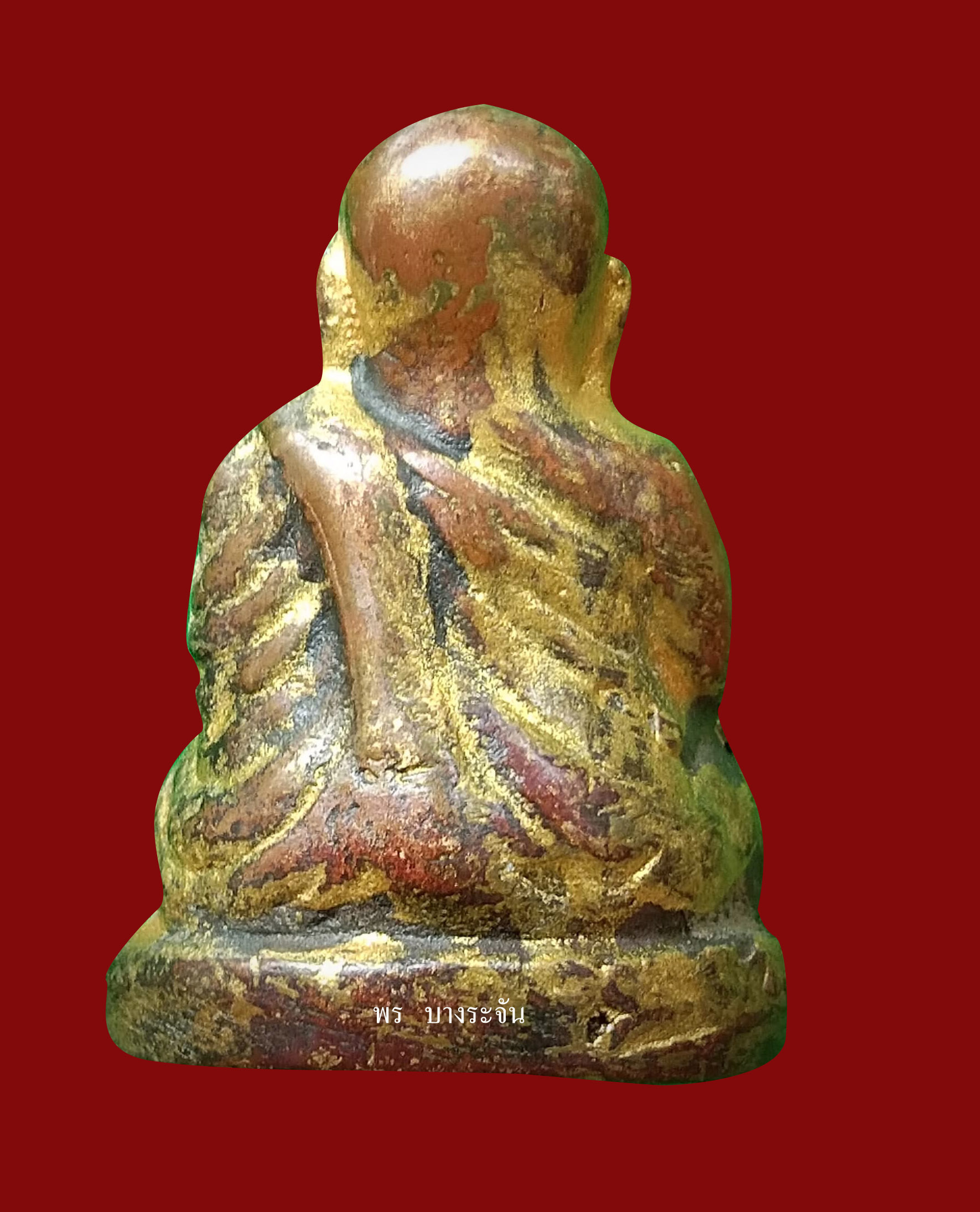 รูปหล่อหลวงพ่อเงินบางคลาน พิมพ์นิยม phra lp ngern statue wat bangklan antique talisman old thai buddha amulet 銮菩银 财佛, 鑾菩銀 大師