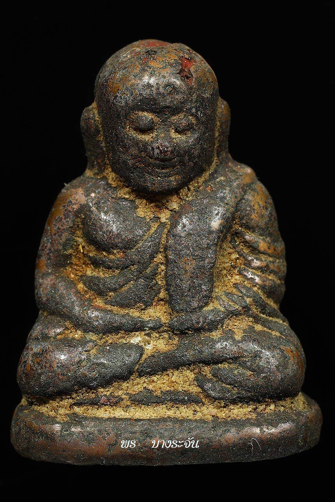รูปหล่อหลวงพ่อเงินบางคลาน พิมพ์นิยม phra lp ngern statue wat bangklan antique talisman old thai buddha amulet 銮菩银 财佛, 鑾菩銀 大師