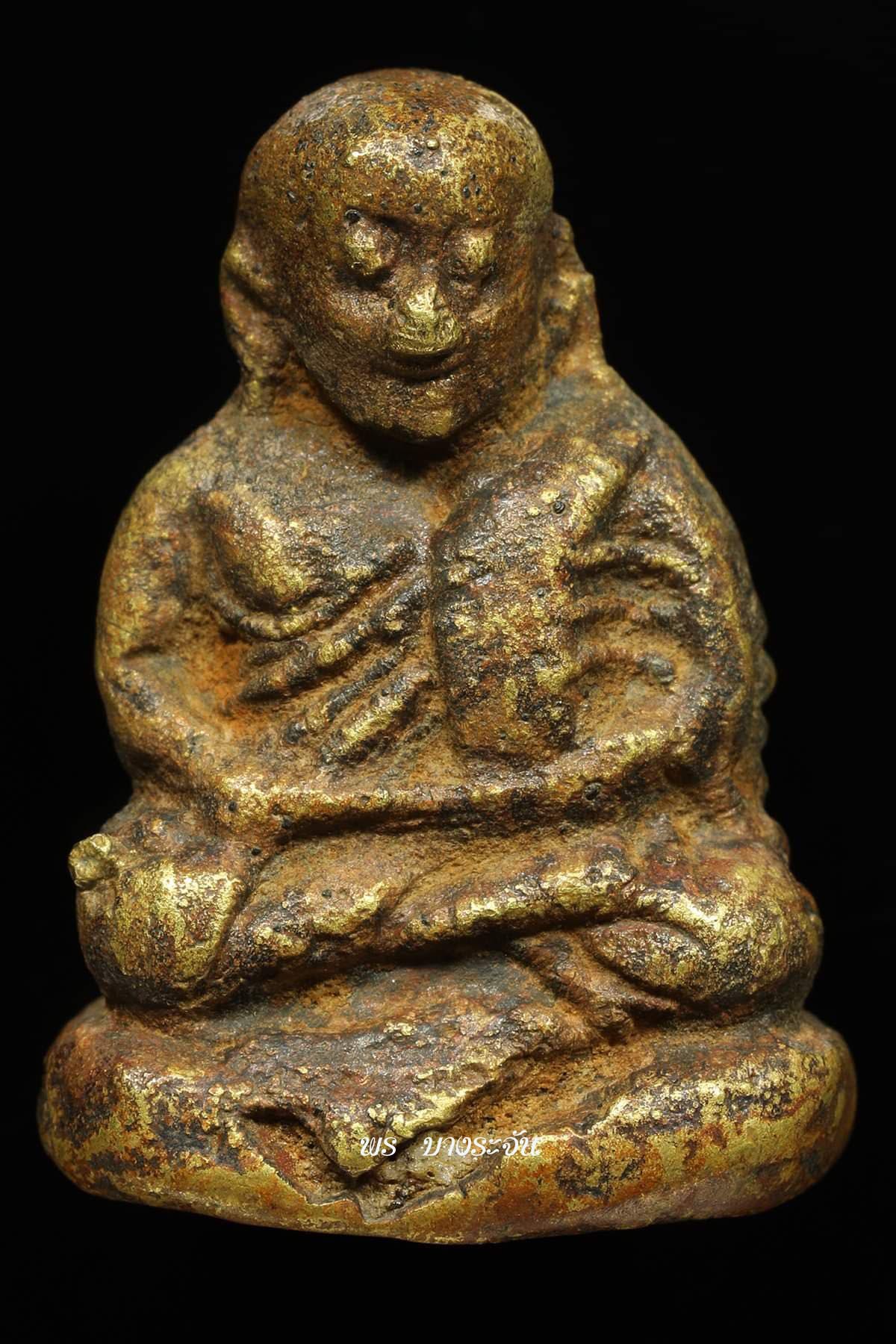 รูปหล่อหลวงพ่อเงินบางคลาน พิมพ์ขี้ตา phra lp ngern statue wat bangklan antique talisman old thai buddha amulet 銮菩银 财佛, 鑾菩銀 大師