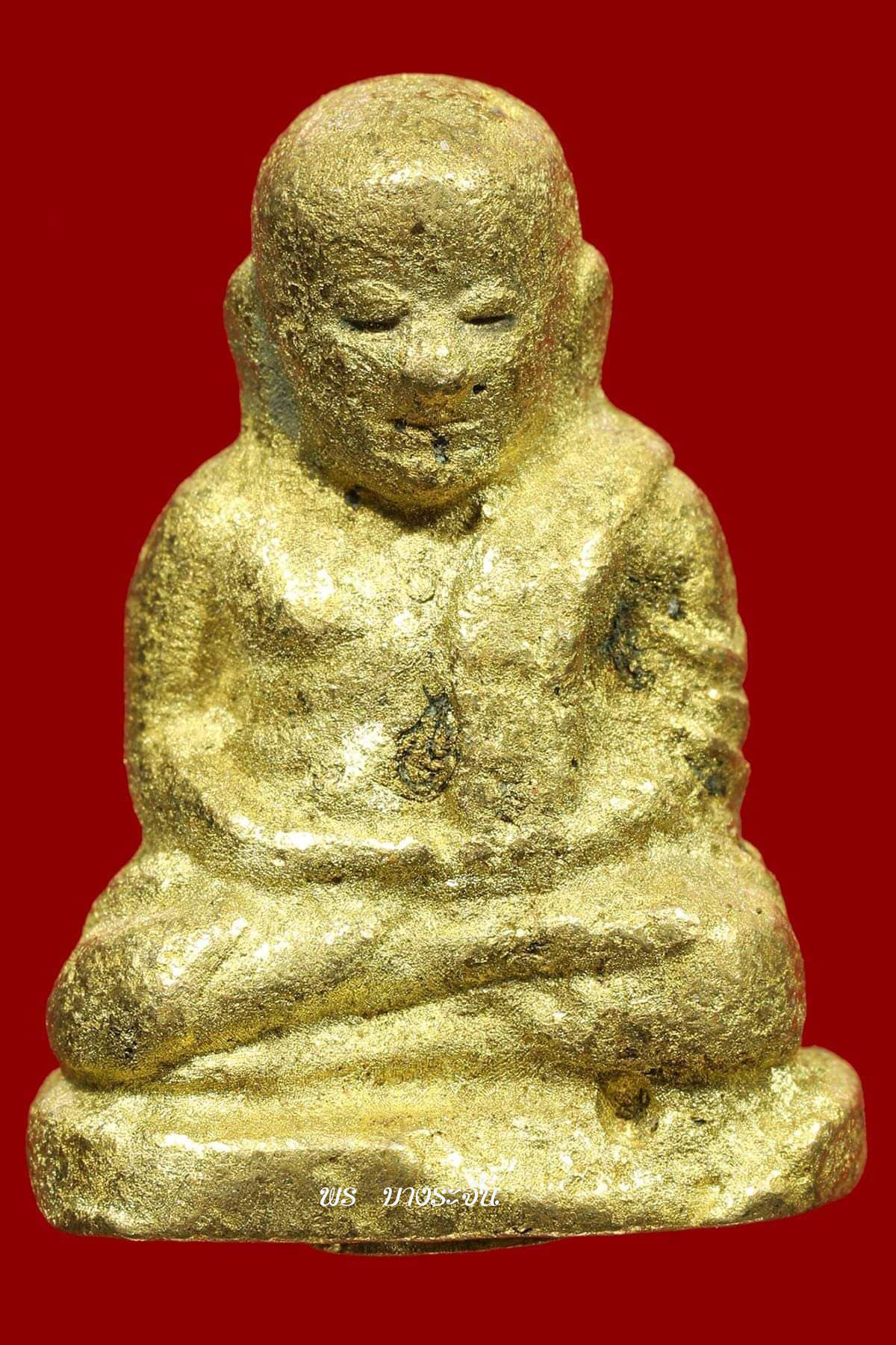 รูปหล่อหลวงพ่อเงินบางคลาน พิมพ์นิยม-เนื้อเกล็ดกระดี่  phra lp ngern statue wat bangklan antique talisman old thai buddha amulet 銮菩银 财佛, 鑾菩銀 大師