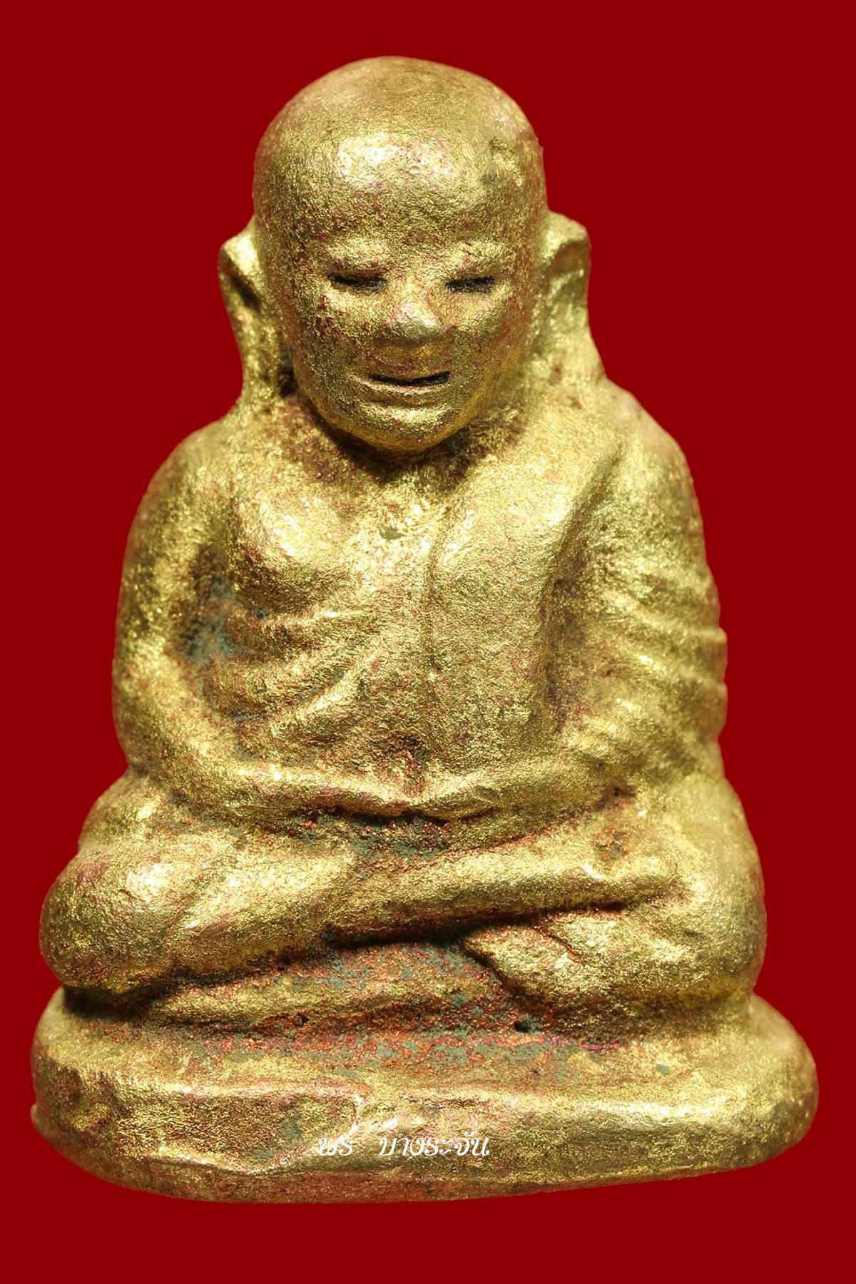 รูปหล่อหลวงพ่อเงินบางคลาน พิมพ์นิยม-เนื้อเกล็ดกระดี่  phra lp ngern statue wat bangklan antique talisman old thai buddha amulet 銮菩银 财佛, 鑾菩銀 大師