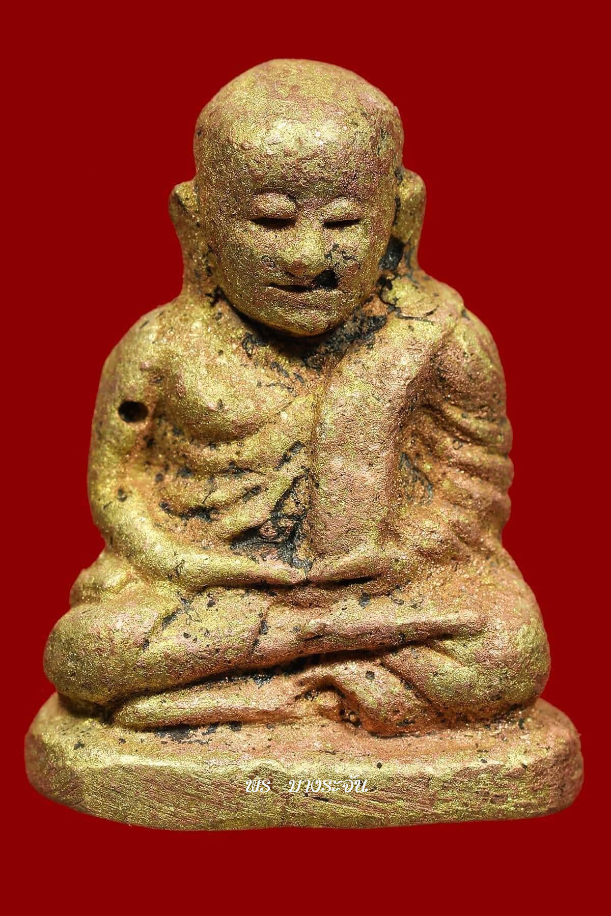 รูปหล่อหลวงพ่อเงินบางคลาน พิมพ์นิยม-เนื้อเกล็ดกระดี่  phra lp ngern statue wat bangklan antique talisman old thai buddha amulet 銮菩银 财佛, 鑾菩銀 大師