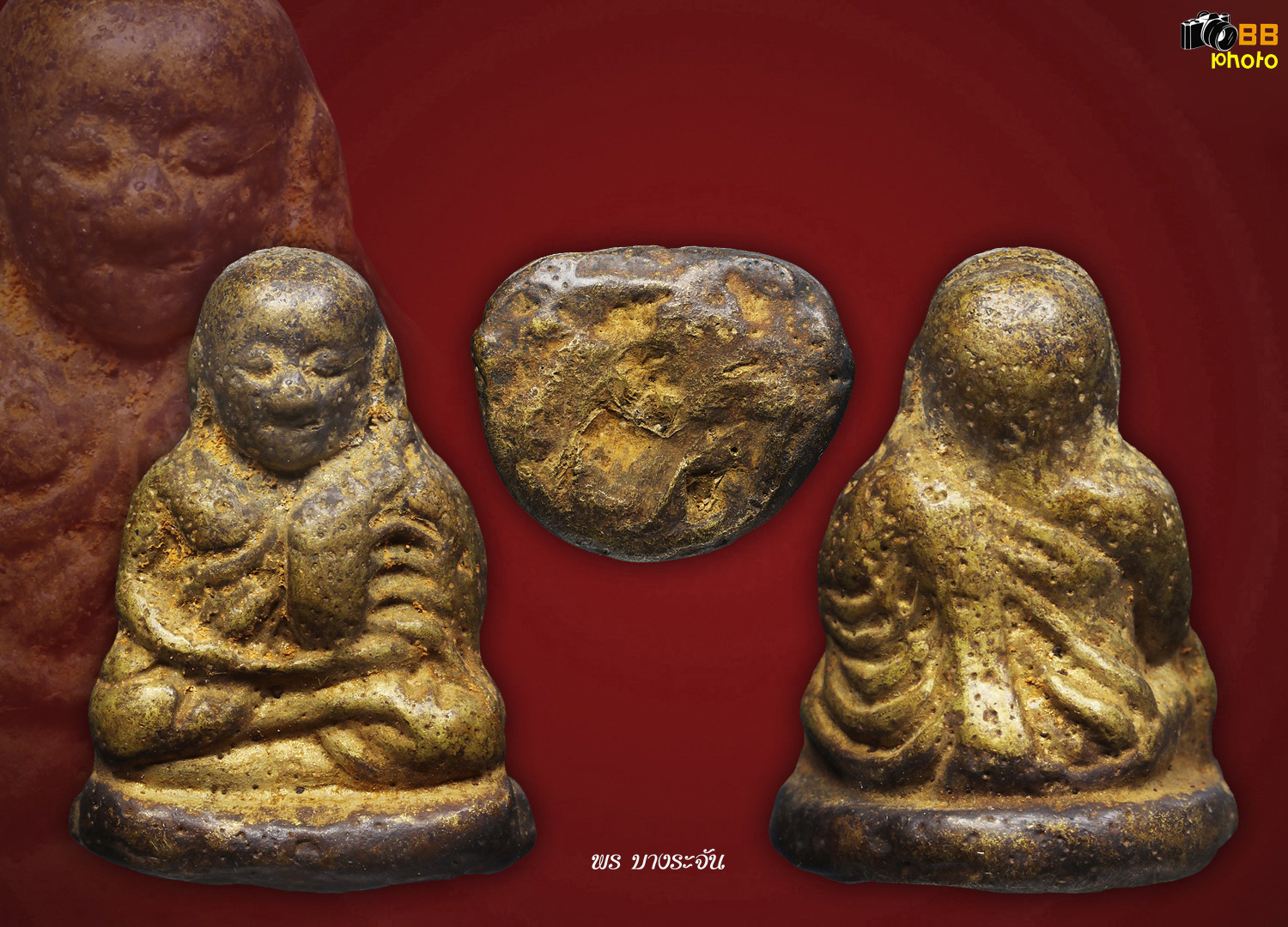 รูปหล่อหลวงพ่อเงินบางคลาน พิมพ์นิยม phra lp ngern statue wat bangklan antique talisman old thai buddha amulet 銮菩银 财佛, 鑾菩銀 大師