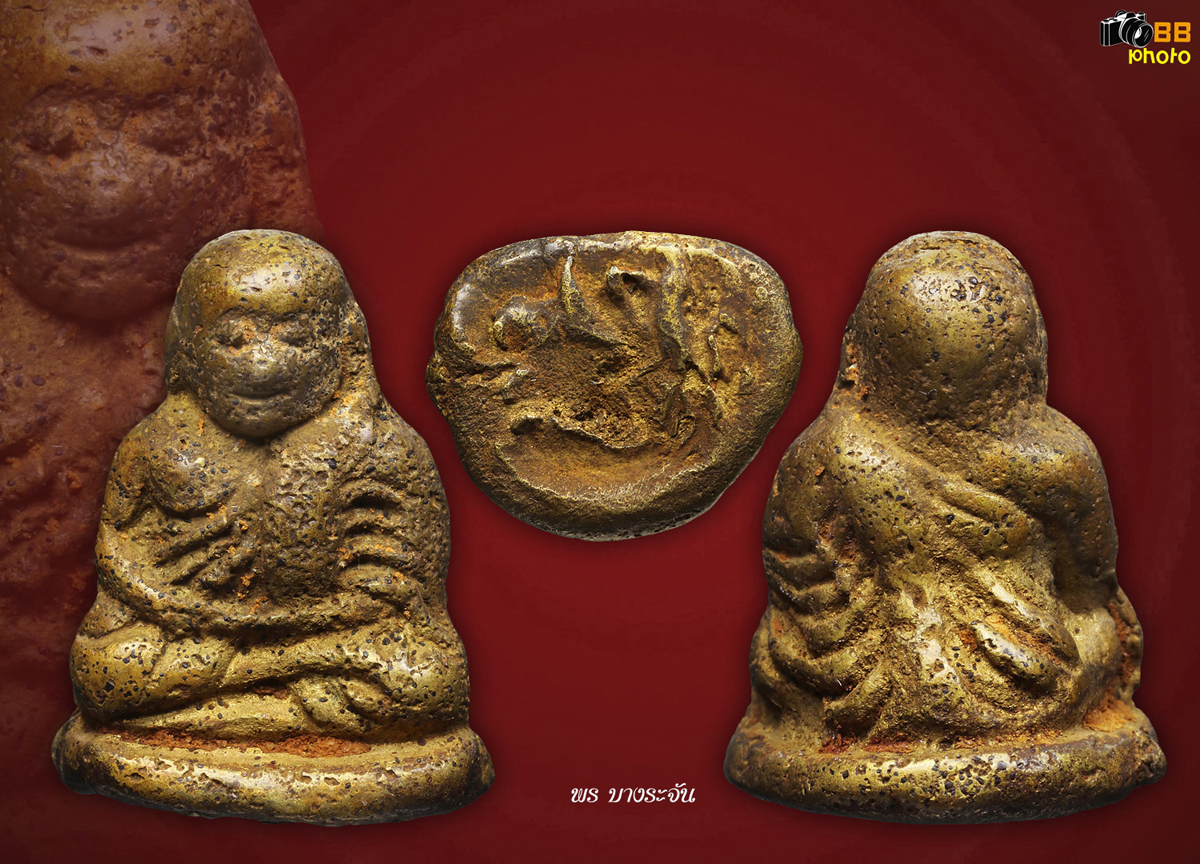 รูปหล่อหลวงพ่อเงินบางคลาน พิมพ์นิยม phra lp ngern statue wat bangklan antique talisman old thai buddha amulet 銮菩银 财佛, 鑾菩銀 大師