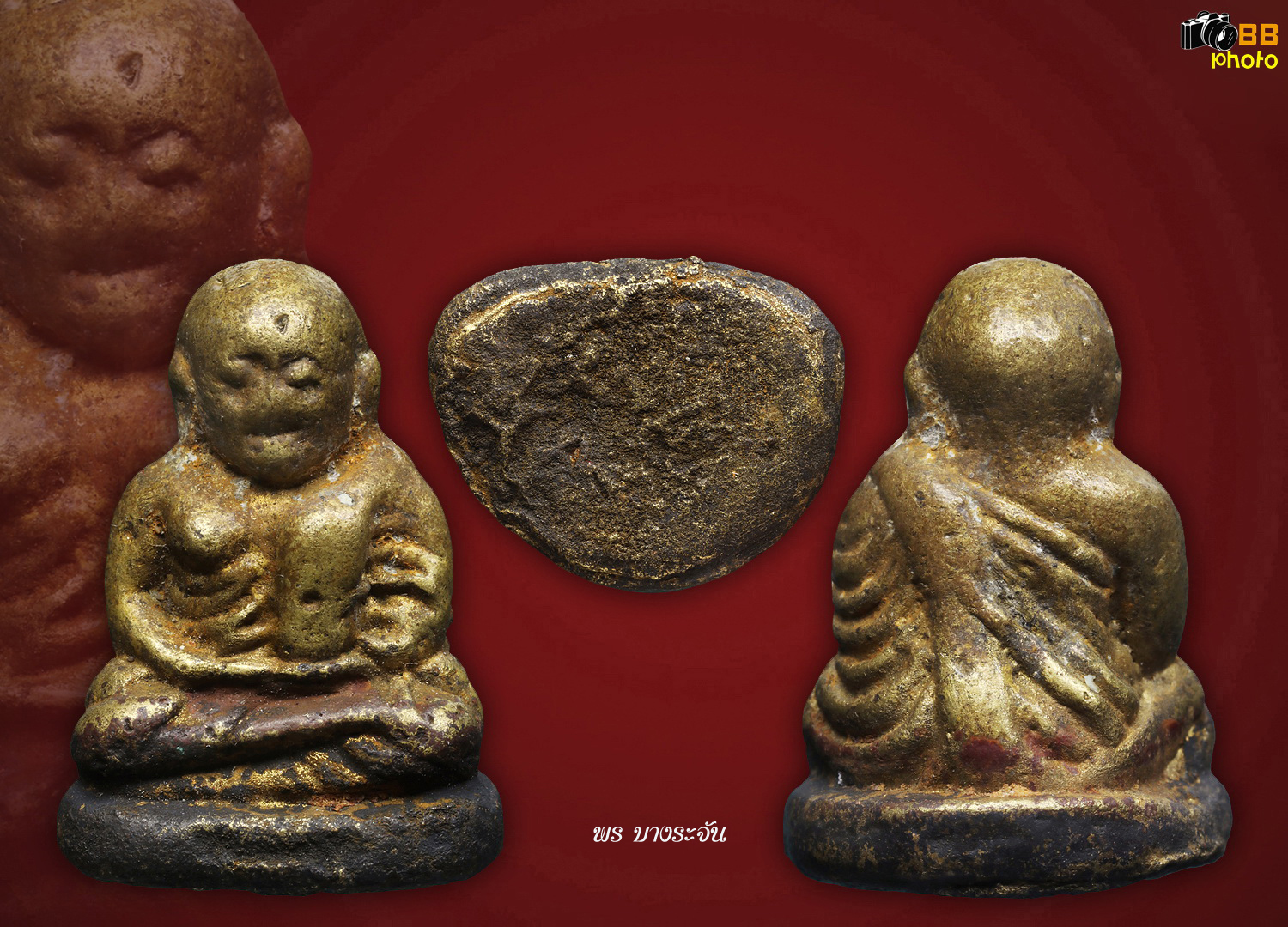 รูปหล่อหลวงพ่อเงินบางคลาน พิมพ์นิยม phra lp ngern statue wat bangklan antique talisman old thai buddha amulet 銮菩银 财佛, 鑾菩銀 大師