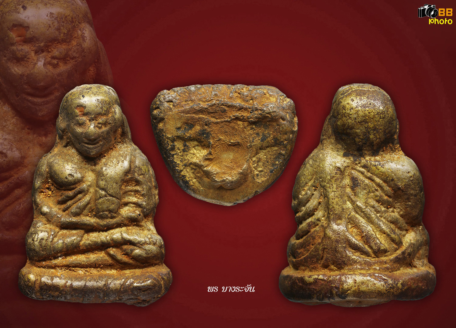 รูปหล่อหลวงพ่อเงินบางคลาน พิมพ์นิยม phra lp ngern statue wat bangklan antique talisman old thai buddha amulet 銮菩银 财佛, 鑾菩銀 大師