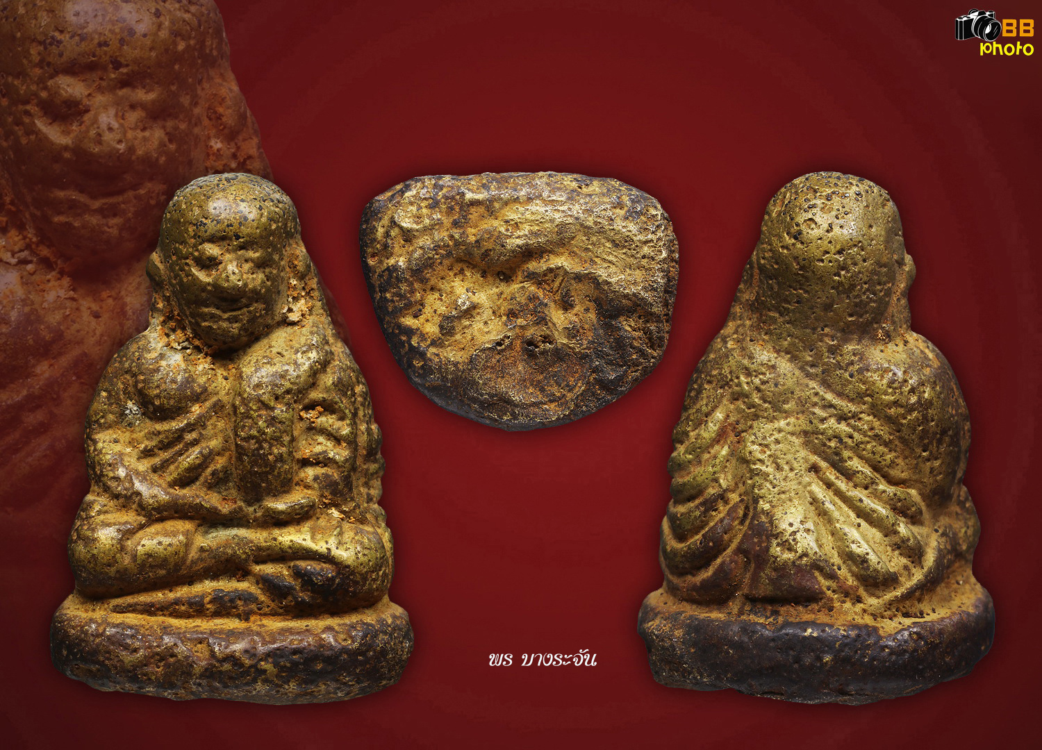 รูปหล่อหลวงพ่อเงินบางคลาน พิมพ์นิยม phra lp ngern statue wat bangklan antique talisman old thai buddha amulet 銮菩银 财佛, 鑾菩銀 大師