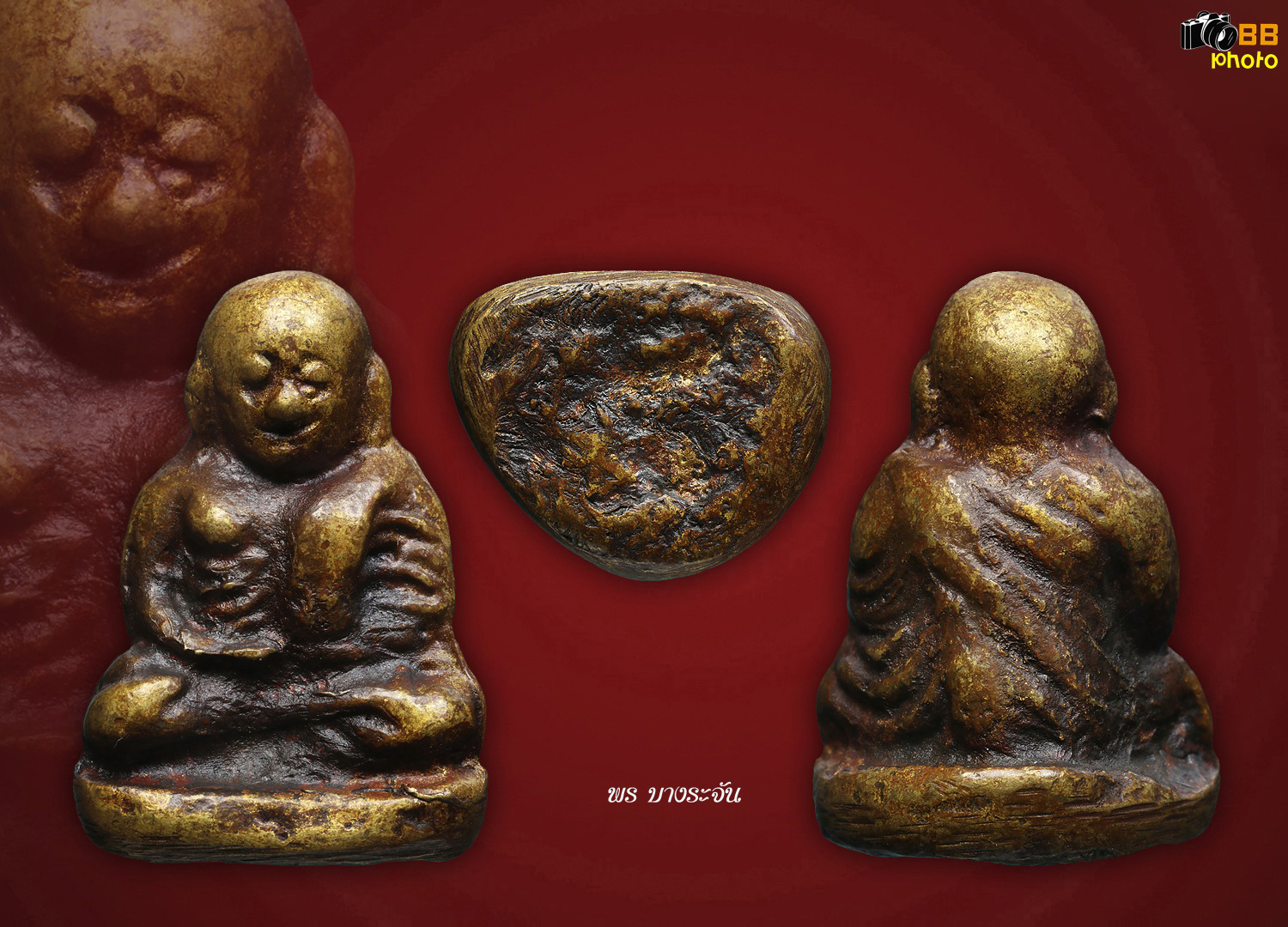 รูปหล่อหลวงพ่อเงินบางคลาน พิมพ์นิยม phra lp ngern statue wat bangklan antique talisman old thai buddha amulet 銮菩银 财佛, 鑾菩銀 大師