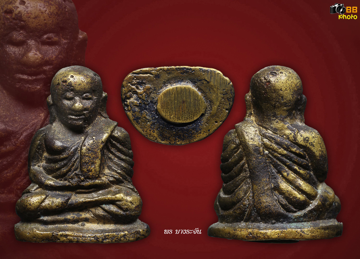 รูปหล่อหลวงพ่อเงินบางคลาน พิมพ์นิยม phra lp ngern statue wat bangklan antique talisman old thai buddha amulet 銮菩银 财佛, 鑾菩銀 大師