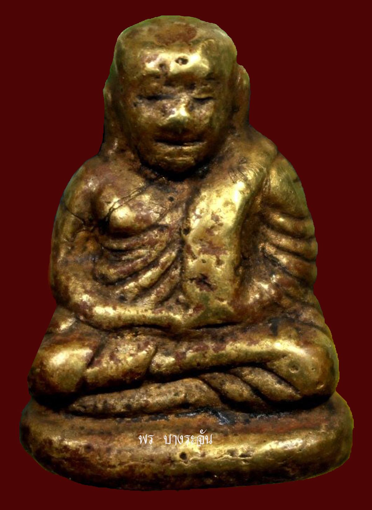 รูปหล่อหลวงพ่อเงินบางคลาน พิมพ์นิยม phra lp ngern statue wat bangklan antique talisman old thai buddha amulet 銮菩银 财佛, 鑾菩銀 大師