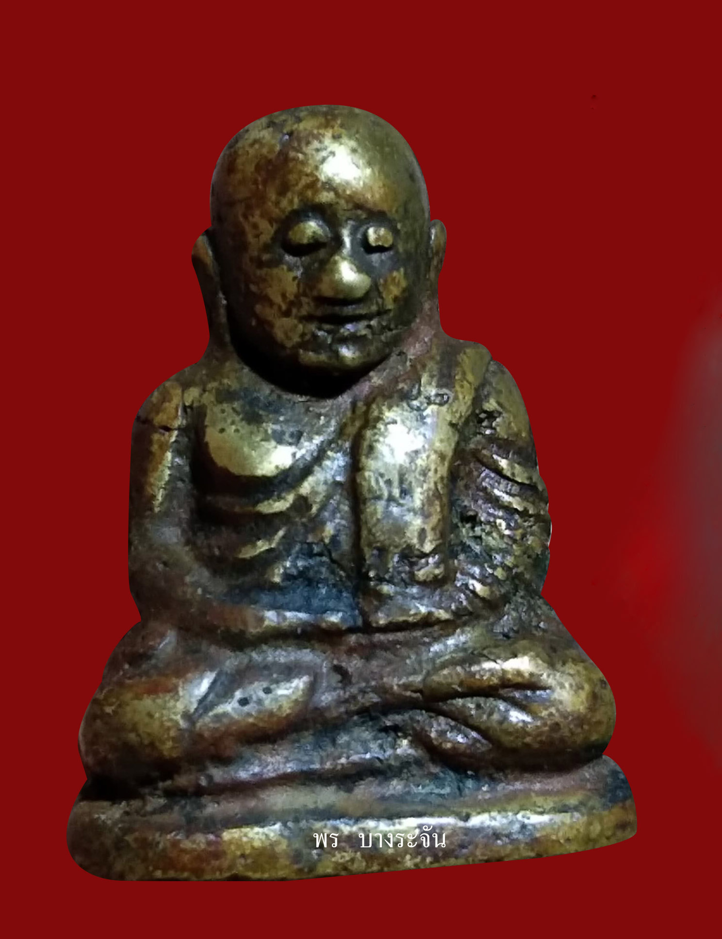รูปหล่อหลวงพ่อเงินบางคลาน พิมพ์นิยม phra lp ngern statue wat bangklan antique talisman old thai buddha amulet 銮菩银 财佛, 鑾菩銀 大師