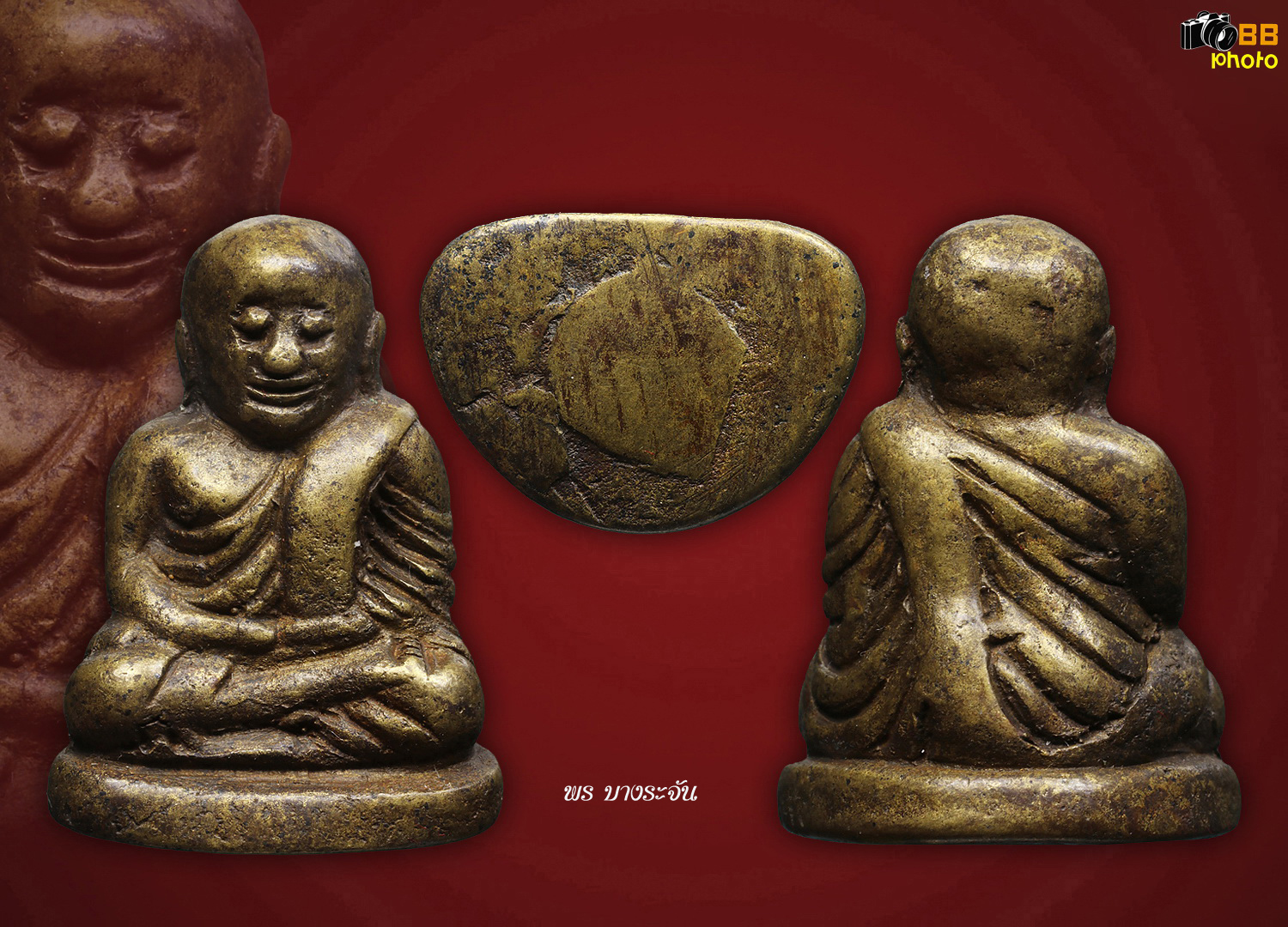 รูปหล่อหลวงพ่อเงินบางคลาน พิมพ์นิยม phra lp ngern statue wat bangklan antique talisman old thai buddha amulet 銮菩银 财佛, 鑾菩銀 大師