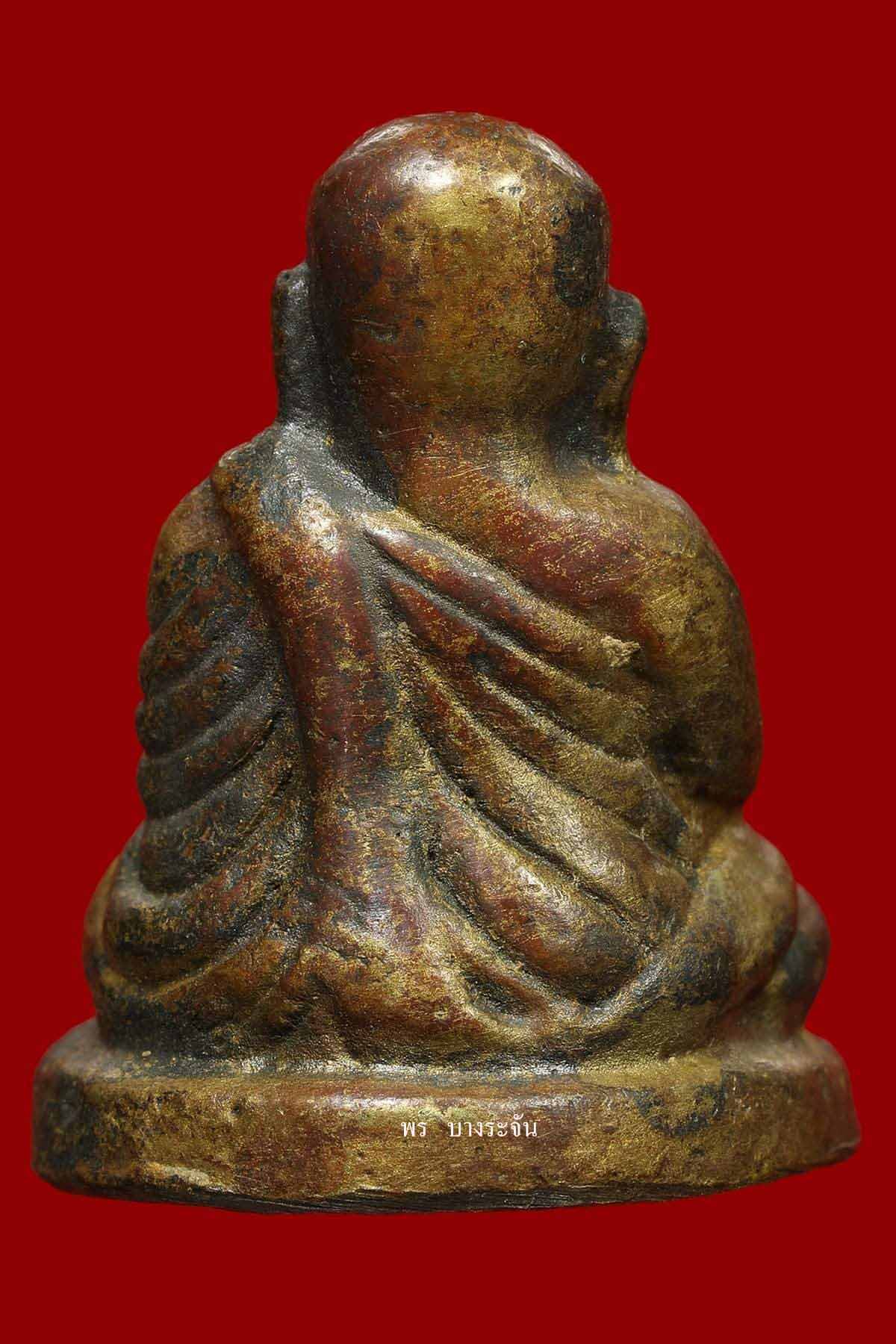 รูปหล่อหลวงพ่อเงินบางคลาน พิมพ์นิยม phra lp ngern statue wat bangklan antique talisman old thai buddha amulet 銮菩银 财佛, 鑾菩銀 大師