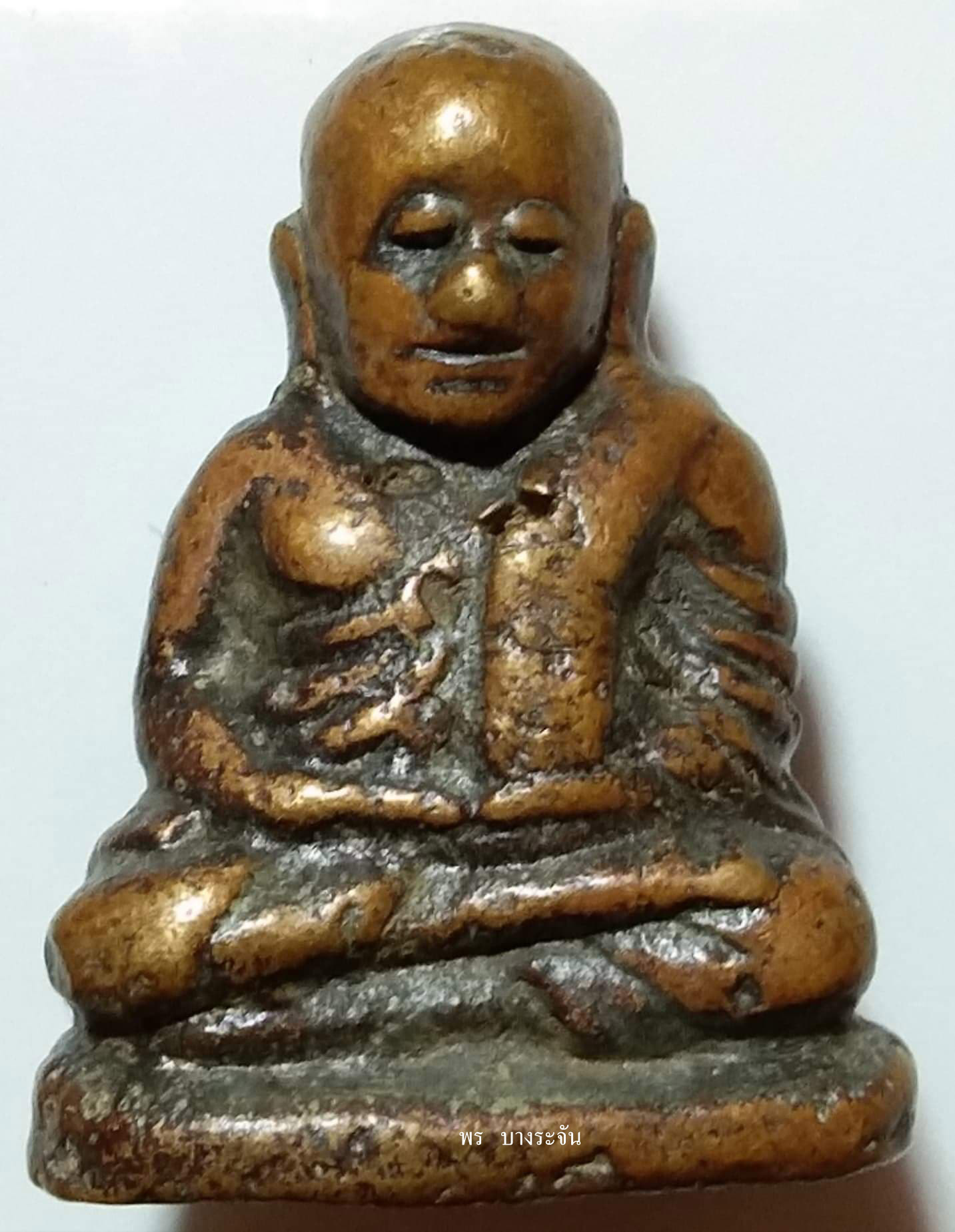 รูปหล่อหลวงพ่อเงินบางคลาน พิมพ์นิยม phra lp ngern statue wat bangklan antique talisman old thai buddha amulet 銮菩银 财佛, 鑾菩銀 大師