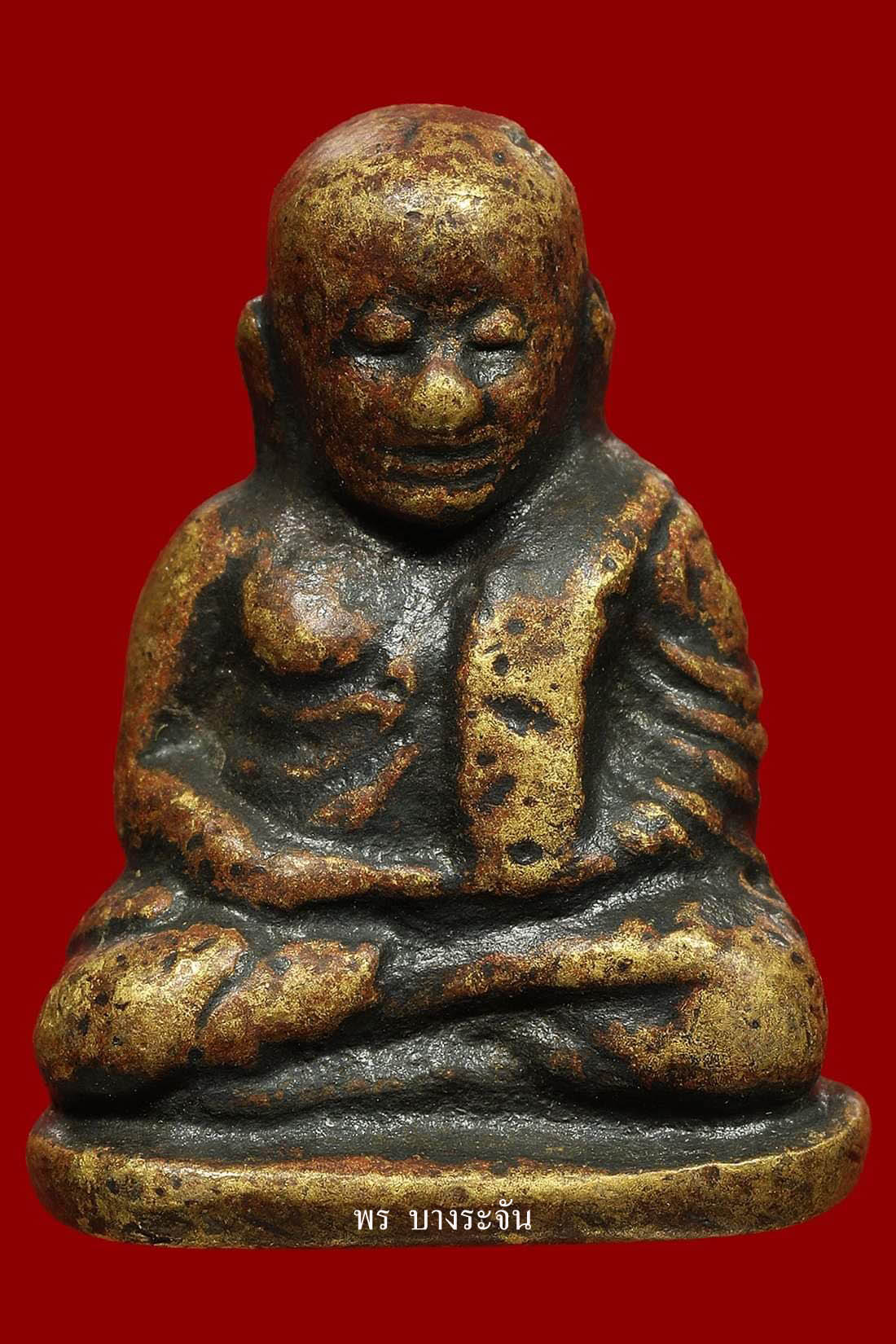 รูปหล่อหลวงพ่อเงินบางคลาน พิมพ์นิยม phra lp ngern statue wat bangklan antique talisman old thai buddha amulet 銮菩银 财佛, 鑾菩銀 大師